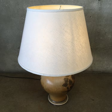 Pottery Lamp With Shade
