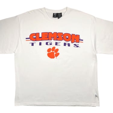 Vintage 90s Starter Clemson University Tigers Spell Out Graphic T-Shirt Size XL/XXL 