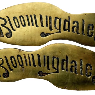 c1899 NYC BLOOMINGDALE'S Department Store ADVERTISING Antique BRONZE SHOES 