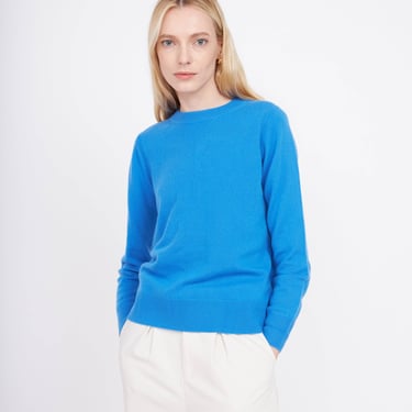 Crewneck Cashmere Sweater - Azure Blue