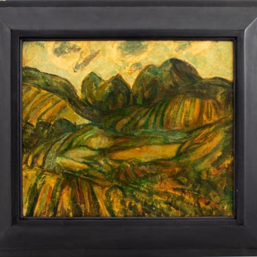 Alfred Henry Maurer &quot;Fauve Landscape&quot; Oil on Board