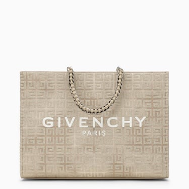 Givenchy G-Tote Medium Gold Canvas With Chain Women