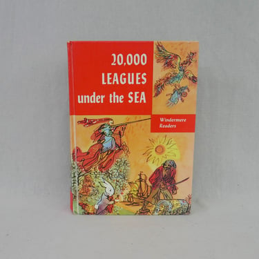 20000 Leagues Under the Sea (1870) by Jules Verne - 1950s Windermere Readers Edition - Classic French Science Fiction Sci Fi Adventure Novel 
