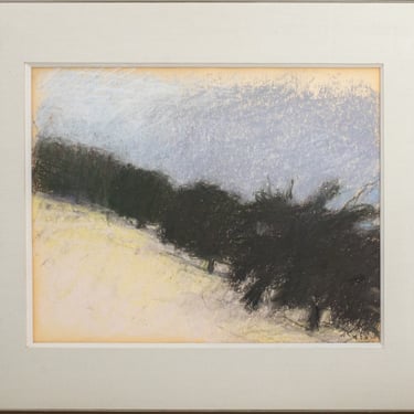 Wolf Kahn "Row of Trees" Pastel on Paper