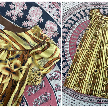 Vintage 1950’s ‘60s ‘Tropicana’ Hawaiian dress | tropical floral print, tiki dress, cotton muumuu, tent maxi dress, S/M 