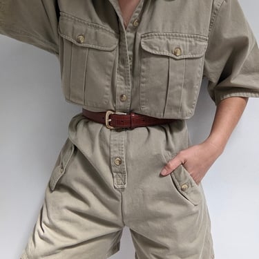 Rare Vintage Banana Republic Cotton Twill Shortalls