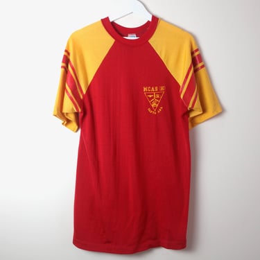 vintage 1980s MCAS marine corps SANTA ANA college football Jersey champion quarter sleeve t-shirt size large 