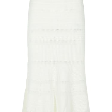 Lanvin White Cotton Skirt Women