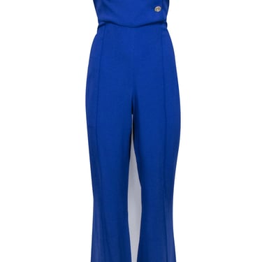 Karen Millen - Cobalt Blue Strapless Jumpsuit Sz 8P