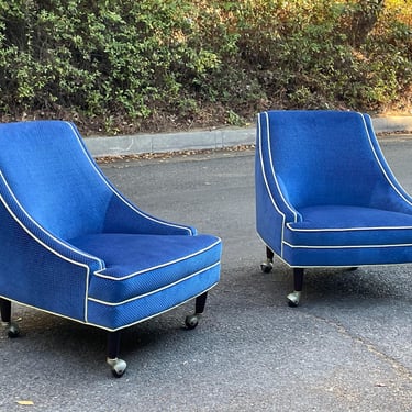 Vintage Harvey Probber Lounge Club Chairs - Circa 1960s 