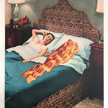 Breakfast in Bed, Print on Canvas