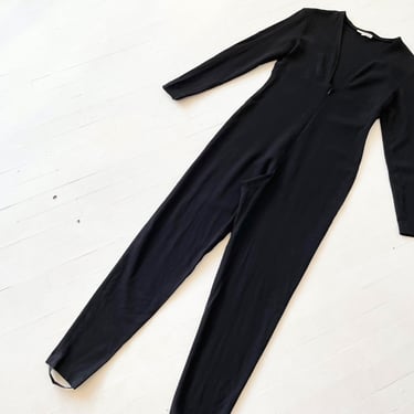 1980s Isaac Mizrahi Black Jumpsuit 