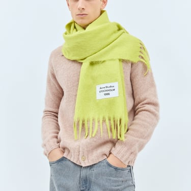 Acne Studios Men Skinny Fringe Alpaca Scarf