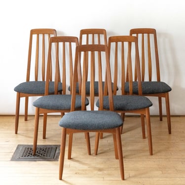 Set of Six Hornslet Style Teak Dining Chairs