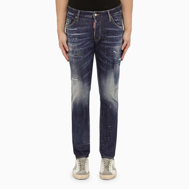 Dsquared2 Denim Jeans Dark Toppa Wash Skater Men