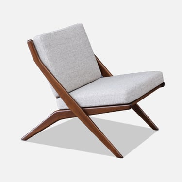 Folke Ohlsson "Scissor" Sculptural Lounge Chair for Dux
