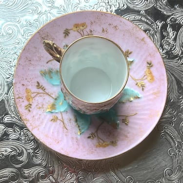 Antique Limoges Demitasse Cup and Saucer 