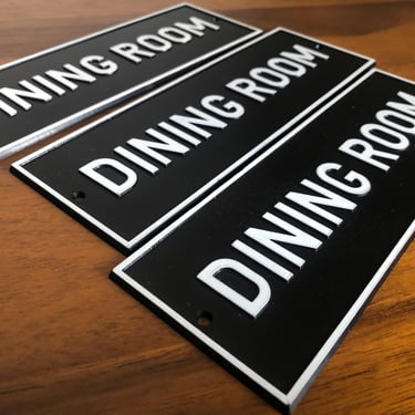 Vintage "Dining Room" Wall Signs/Placards 