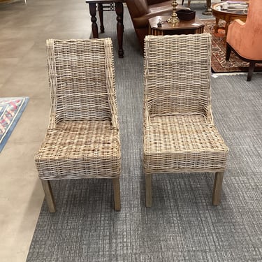 Pair of Safavieh Wicker Chairs