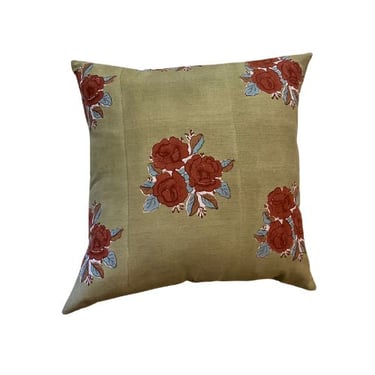 Floral Green Pillow