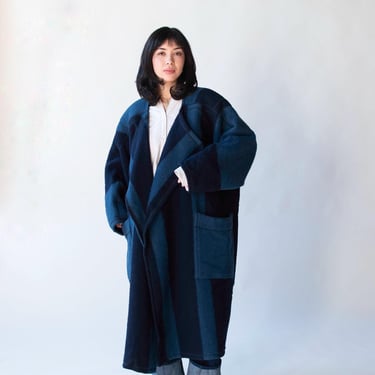 Striped Blanket Coat | Issey Miyake 