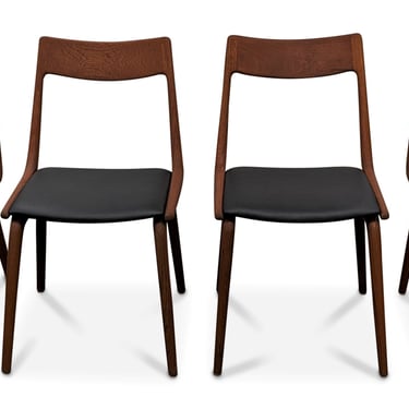 4 Boomerang Chairs by Alfred Christensen
