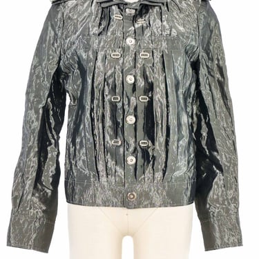 2006 Balenciaga Pleated Metallic Jacket