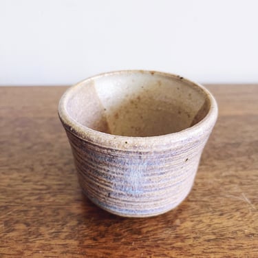 vintage stoneware pottery mini planter 