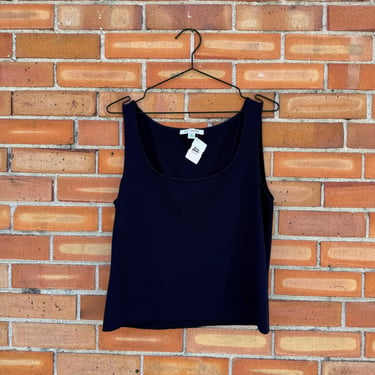 vintage y2k navy blue st. John knit tank / m medium 