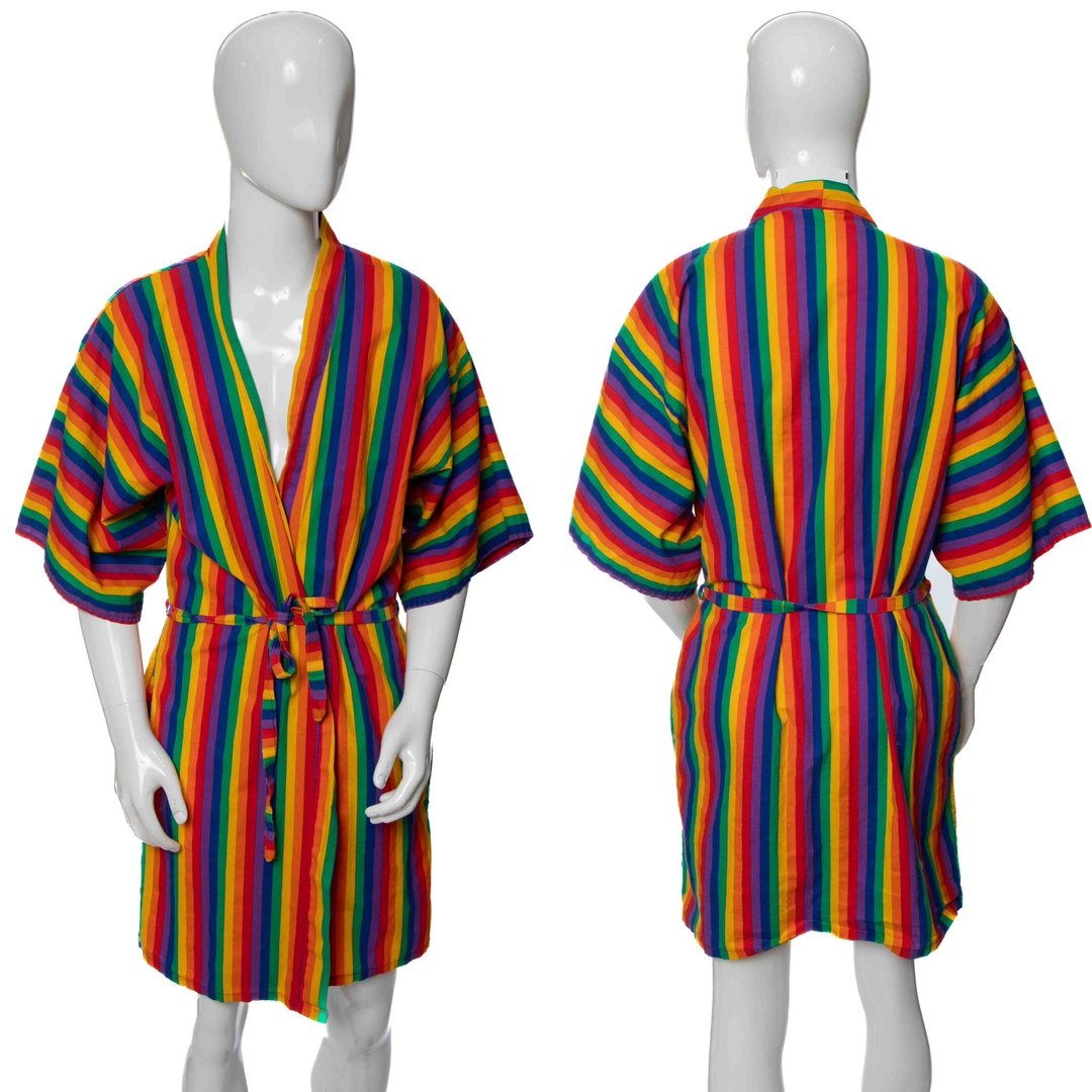 1980's Male Power Rainbow Striped Robe | Antique Sugar | Phoenix, AZ