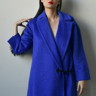 3362o / genny royal blue toggle coat 