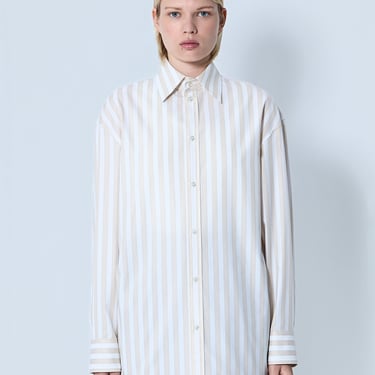 Saint Laurent Women Striped Button-Down Shirt