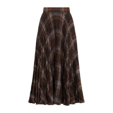 Balenciaga Creased Pleated Skirt Women