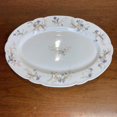 Antique Haviland Limoges France for Kniffin & Tooker New York Oval Platter 