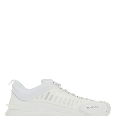 MONCLER White Fabric Trailgrip Lite Sneakers
