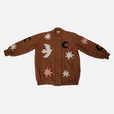 Sézane x Pangea Celestial Embroidered Bomber