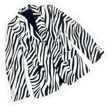 Gucci S/S 1996 zebra print blazer