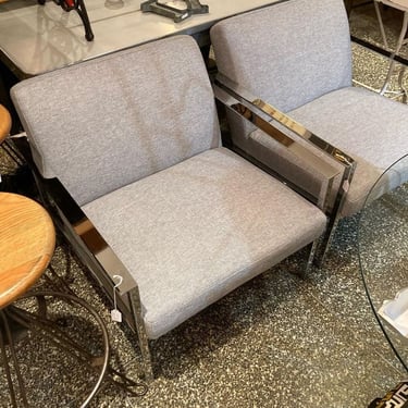 Milo Baughman style chairs. Super comfy, super style