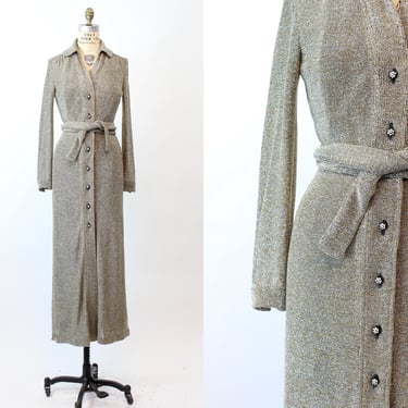 1960s FUTURA COUTURE LUREX knit gown dress medium | new fall winter 