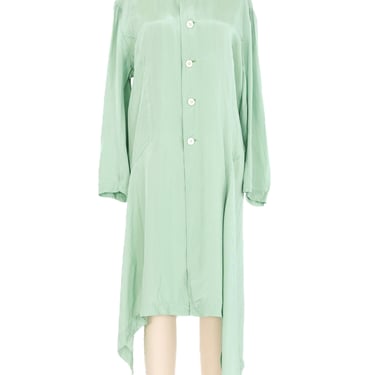 Comme des Garcons Mint Button Up Shirt Dress