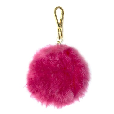 Keychain Pom Pom in Magenta