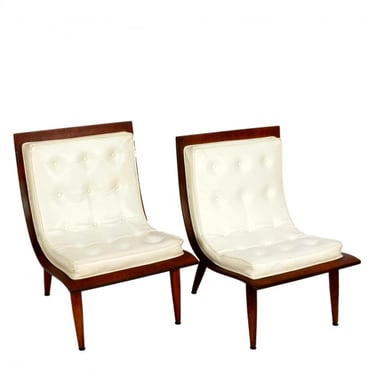 Pair of Carter Brothers "Scoop" Lounge Chairs