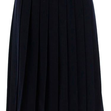 Thom Browne Knitted Pleated Midi Skirt Women