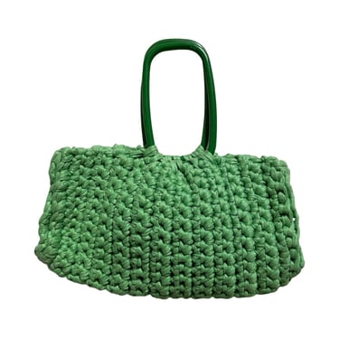 Funky Green Knit Handbag