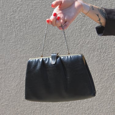 Vintage Ink Leather Handbag