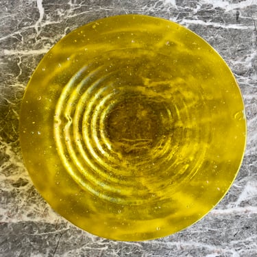 Doris Miller – Yellow Fused Glass Platter