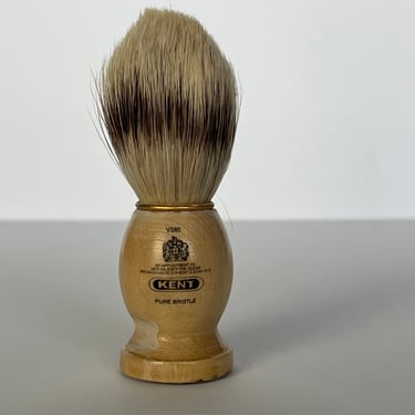 Kent Shaving Brush, Wood Pure Bristle Shaving Brush, Natural Bristle Shaving Brush, Gift for Him, Vintage Shaving Supplies, Vintage Bathroom 
