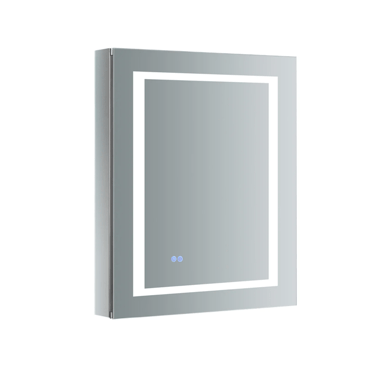 Fresca Luminosa 24&quot; x 30&quot; Lighted Frameless Medicine Cabinet with 3 Shelves and Defogger