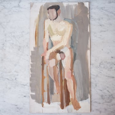 Seated Nude Acrylic on Paper