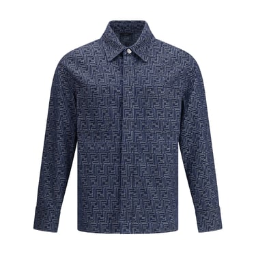 Fendi Men Denim Ff Jacket